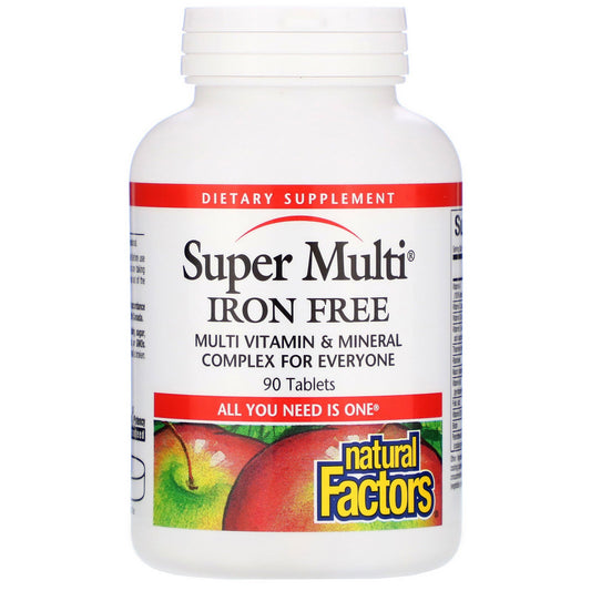 Natural Factors: Super Multi® Iron Free