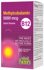 Natural Factors: B12 Methylcobalamin 5000 mcg