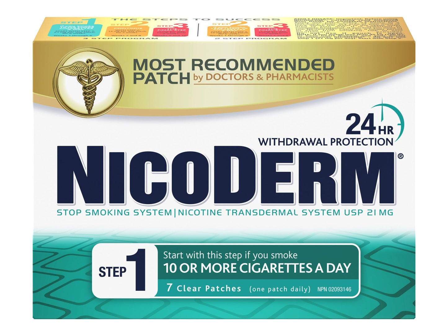 NICODERM STEP 1 21MG CLEAR PATCHNICODERM STEP 1 21MG CLEAR PATCH