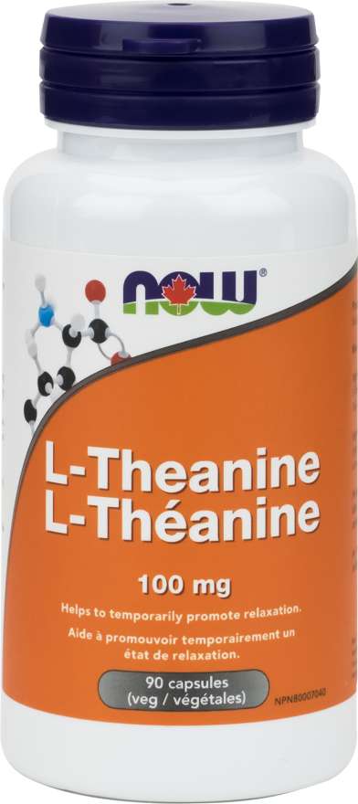 NOW: L-Theanine 100 mg Veg Capsules