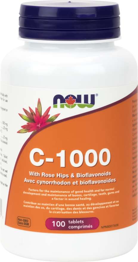 NOW: C-1,000 with Rose Hips & Bioflavonoids Tablets