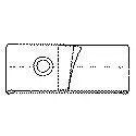 Ea/1 Nu-Form Regular Elastic, 6In, Xl, Center Opening, Opening Size 2-3/4In (Non-Returnable)
