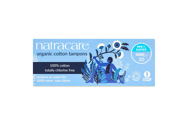 Natracare: Super Non-Applicator Organic Cotton Tampons - 20