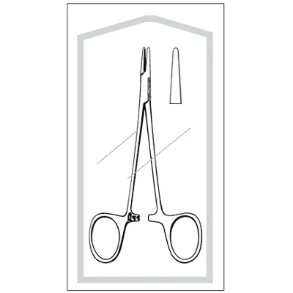 Sklar® Econo Sterile™ Webster / Halsey Needle Holder, Smooth, Disposable, 5-1/4"