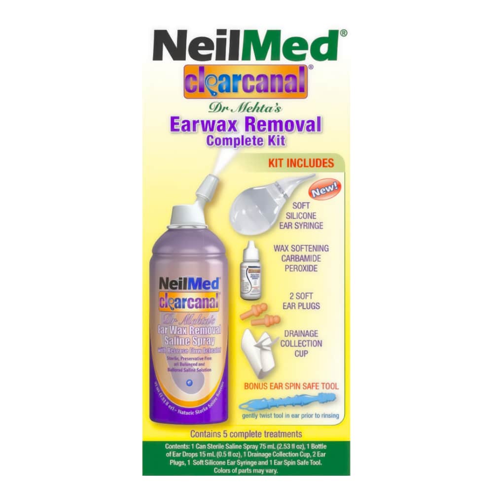 NeilMed Clearcanal Dr. Metha's Clearcanal Earwax Removal Complete Kit