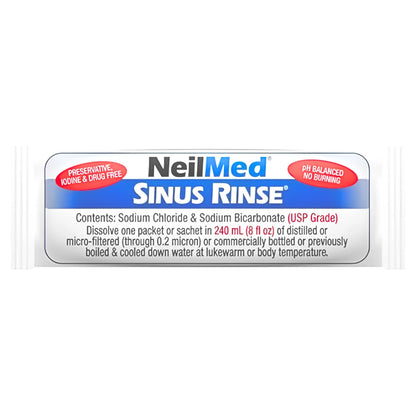 NeilMed Sinus Rinse Complete Kit - 1 Bottle + 50 Packets