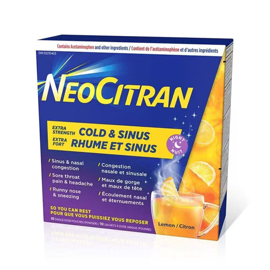 NeoCitran Extra Strength Cold & Congestion Day - Lemon - 10s