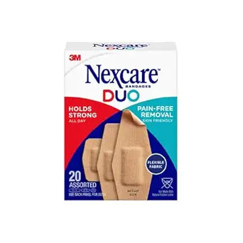 Nexcare Duo Bandages - Assorted Sizes - 20 piece