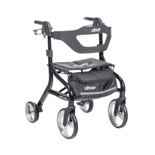 Drive® Nitro Sprint Rollator, Hemi, Black