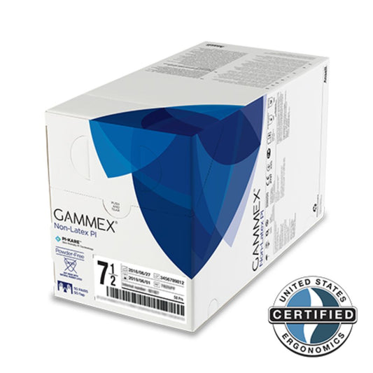 Ansell GAMMEX® Non-Latex PI Surgical Glove, Size 6 (Box 50 pairs)