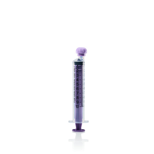 ENFit* Nubre Syringe 10mL Sterile w/ Cap (REF# 419-MM1041P)