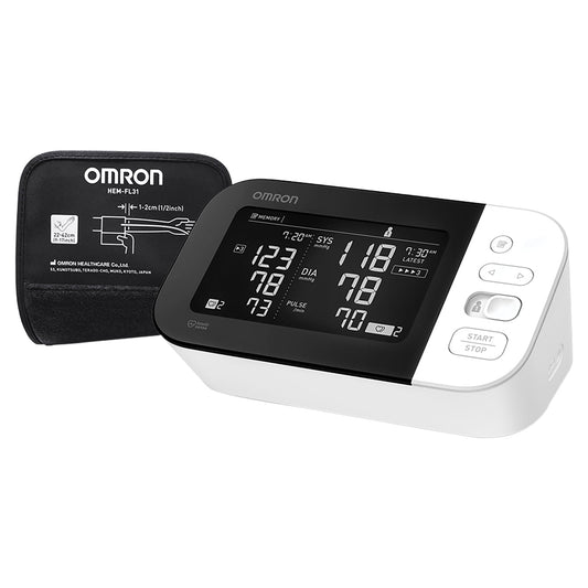 OMRON BP7450 10 Series Wireless Upper Arm Blood Pressure Monitor &amp; HEM-FL31-B 9-Inch to 17-Inch Easy-Wrap ComFit Cuff