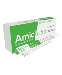 Bx/100 Amici Ultra Male Intermittent Catheters, Size 12Fr 16In