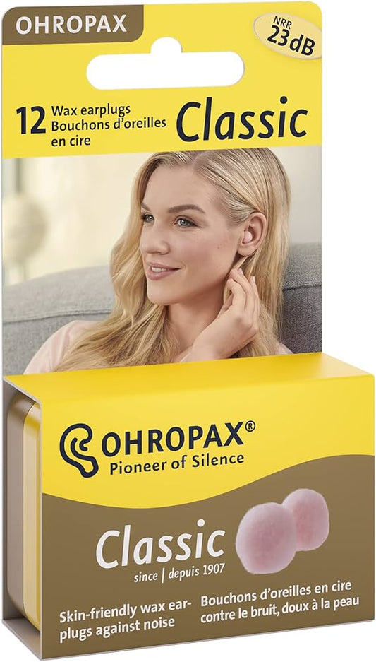 Ohropax Wax Ear Plugs - 12 Pack