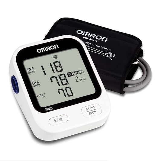 Omron 5 Series Wireless Upper Arm Blood Pressure Monitor BP7255 &amp; Adapter