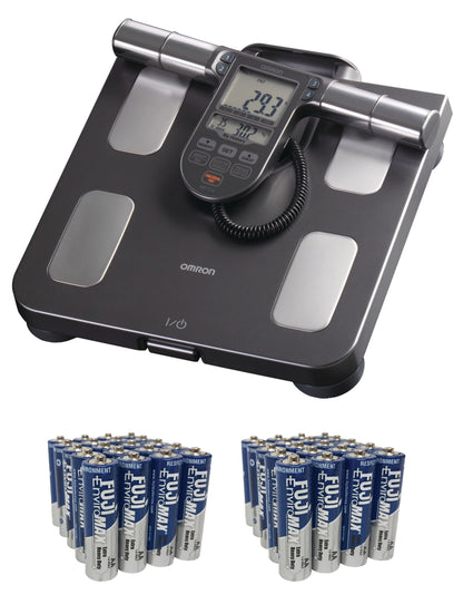Omron HBF-514C Body Composition Monitor + Scale with 7 Fitness Indicators (90-day Memory) &amp; Fiji AA 40 PK