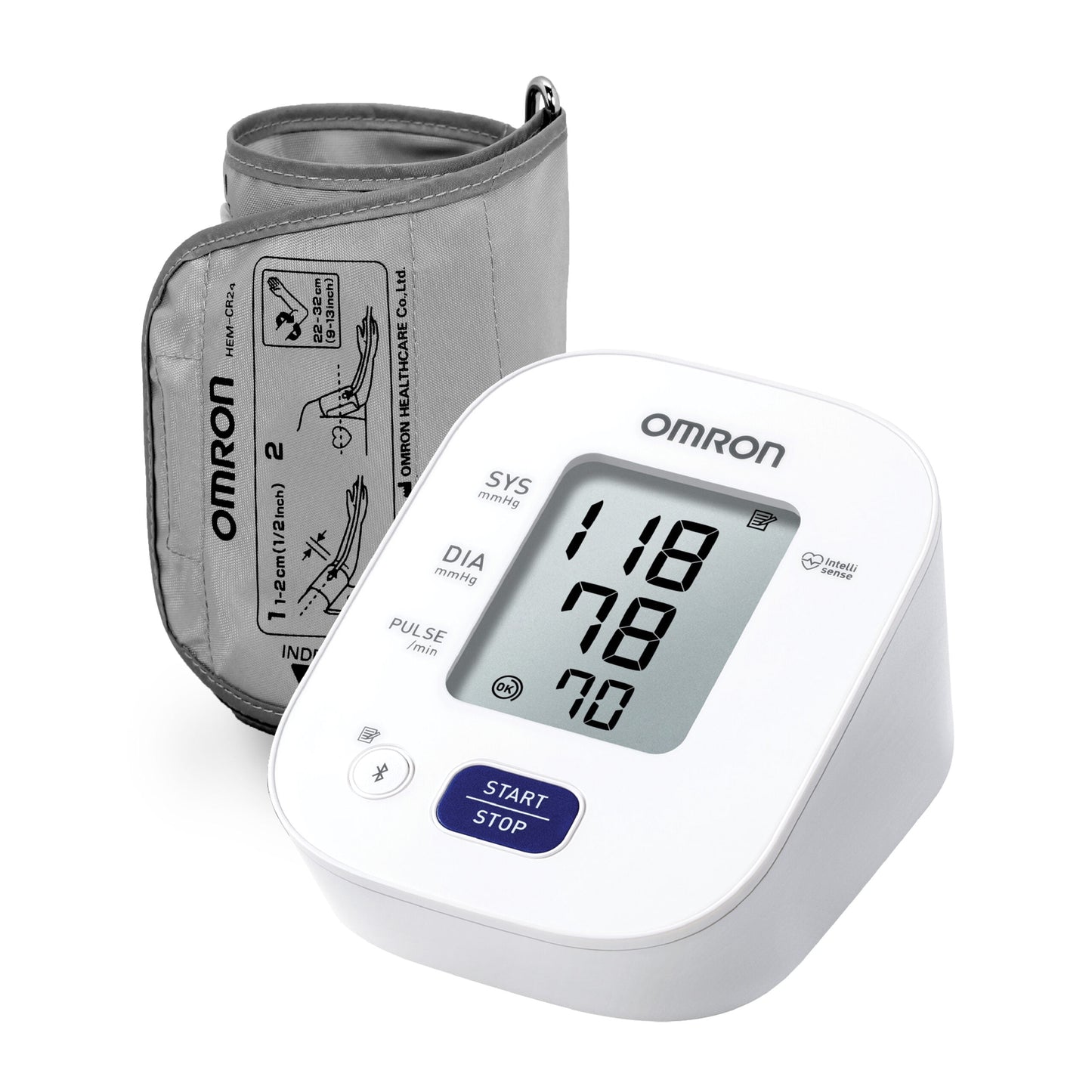 Omron HEM 7142T1 Bluetooth Blood Pressure Monitor with Body Movement &amp; Irregular Heartbeat Detection