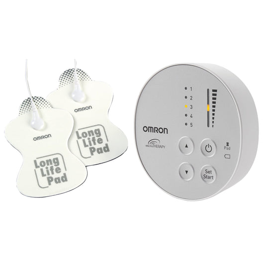 Omron PM400 Pocket Pain Pro Tens Unit &amp; PMLLPAD ElectroTHERAPY Long Life Pads