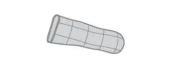 Bx/6 Polymem Silver Finger Cot Dressing, Size 2 (Ring Size 8 -12).
