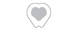 Bx/10 Polymem Shapes, Silver, Sacral Dressing. 7.2" X 7.8" (18.4Cm X 20.0Cm)