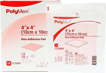Bx/6 Polymem #4 Fingercot Dressing, (Ring Size Xl).