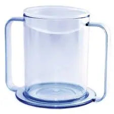 Ea/1 Two Handled Mug W/ Lids, 12Oz