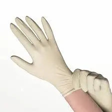 Box/150 Primatouch Beige Stretch Vinyl Gloves, Size Medium