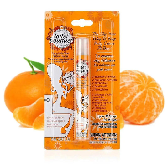 Cs/12 Just-A-Spray Toilet Bouquet  L'Orange Spice, 9Ml, Clip Strip Display Included