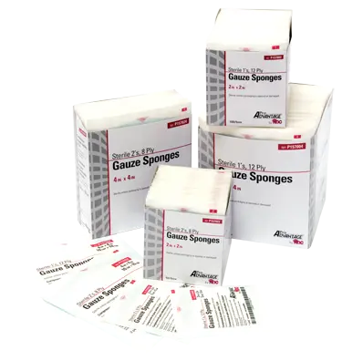 Gauze Sponge 12-Ply Sterile 1cm X 1cm.Your Item# 32-Prm21423 - Box Of 100