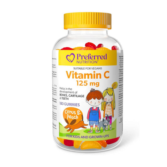 Preferred Nutrition: Vitamin C 125 mg Gummies for Kids
