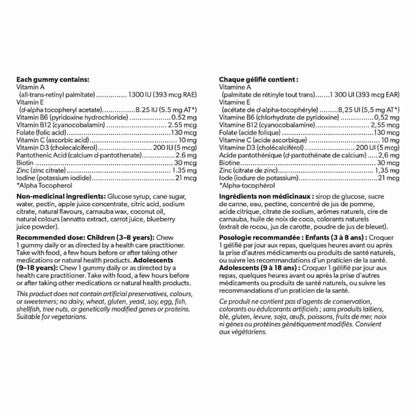 Preferred Nutrition kids chewable multivitamin gummies gelatin-free