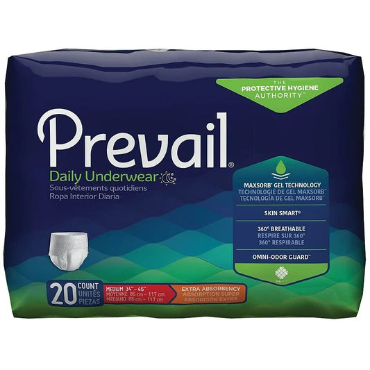 Prevail® Extra Underwear, X-Large (Waist/Hip 58"-68") (Bag 14 pcs)
