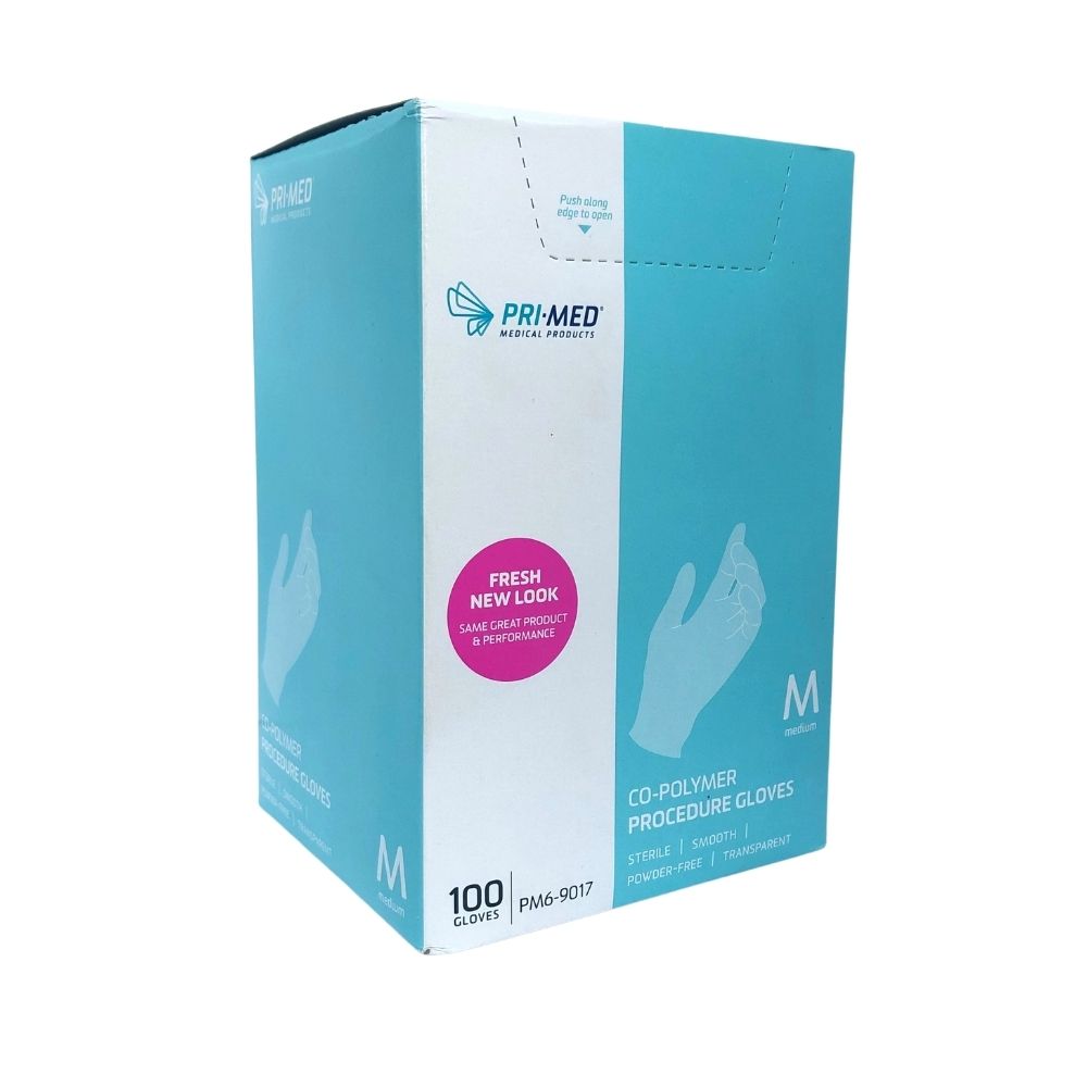 Primatouch® Sterile Co-Polymer Glove, Medium (Box 100 pcs)