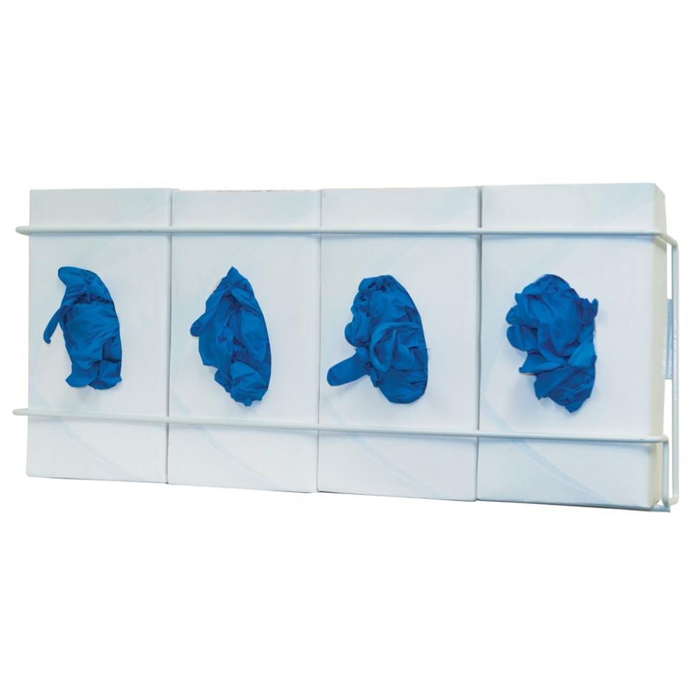 Bowman® Coated Wire Glove Box Dispensers, Quad