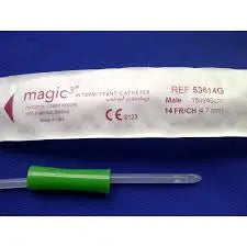 Magic3 Hydrophillic Male Intermittent Catheter W/ Sure-Grip, 12fr 16in - Box Of 30