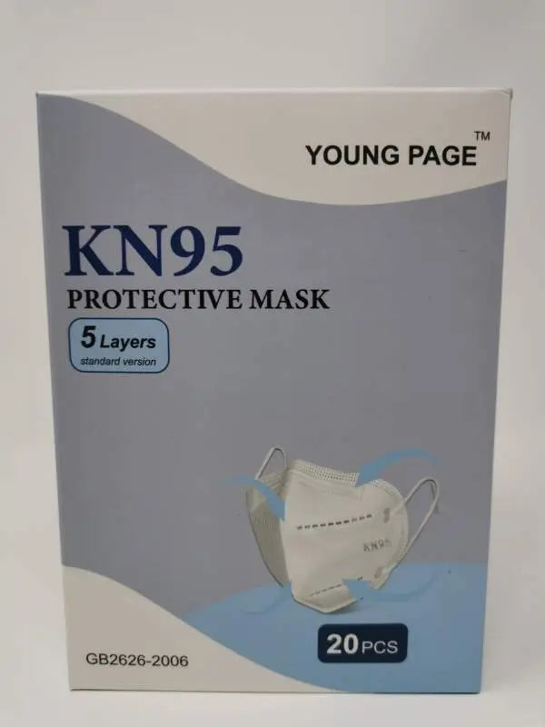Earloop Kn95 Face Mask With Metal Nose Clip (All Sales Final/Non Returnable) - Box Of 20