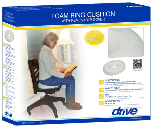 Drive Medical RTLPC23388 Foam Ring with Removable Cover