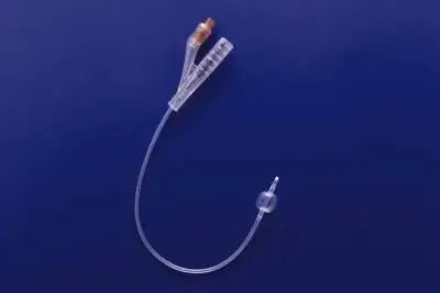 Bx/10 100% Silicone 2-Way Foley Catheter, Size 10Fr 3Cc