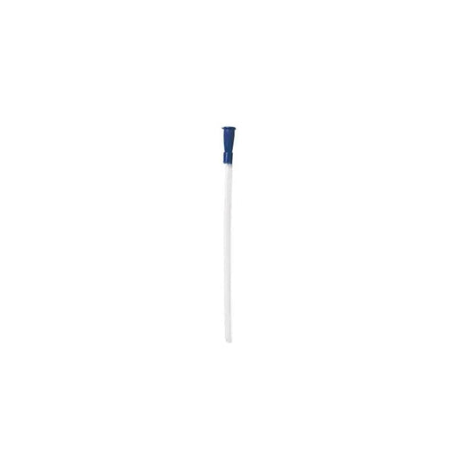 Bx/100 Rusch Intermittent Female Catheter 8Fr 7.2"L 2-Staggered Eyes Straight Tip Funnel End Pvc Sterile Disposable Blue Latex-Free