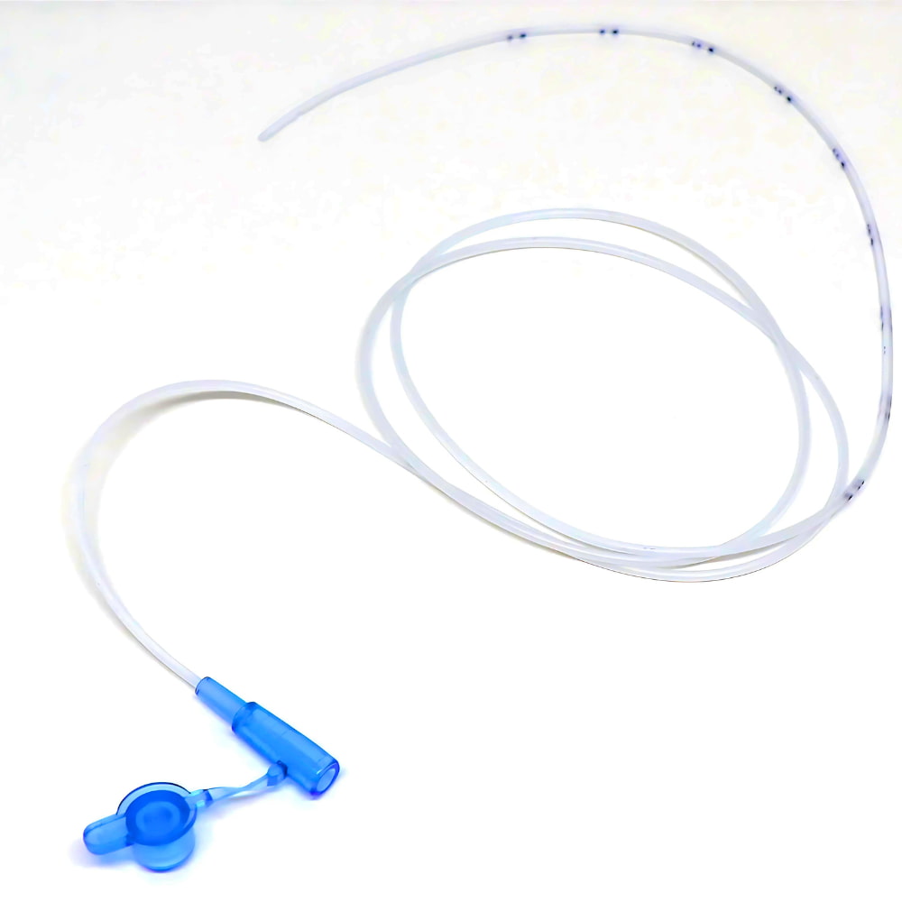 Radiopaque line for easy placement