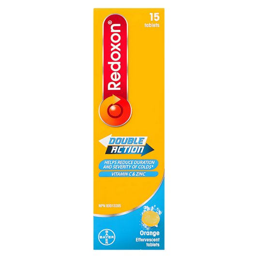 Redoxon Double-Action Vitamin C and Zinc Effervescent Tablets - Orange - 15's