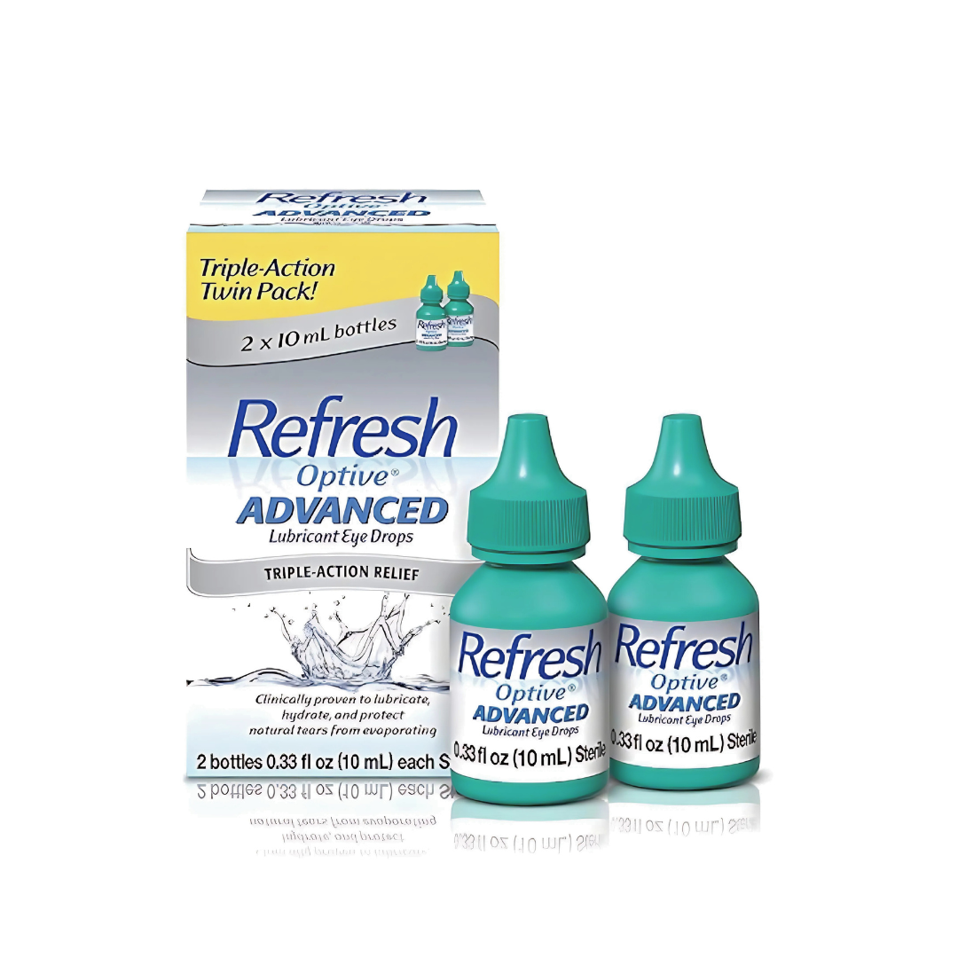 Refresh Opt Refresh Optive Advanced Lubricant Eye Drops - 2 X 10ml – Safe Care ...