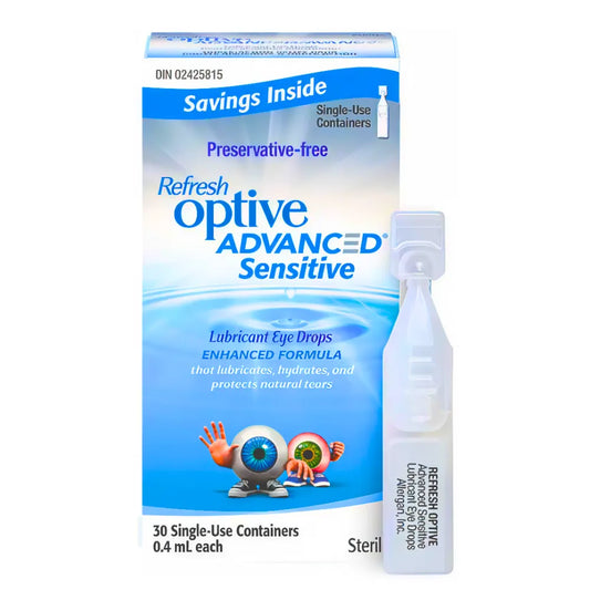 Refresh Optive Advanced Sensitive 0.4mL (Box 30 Single-Use Vials)