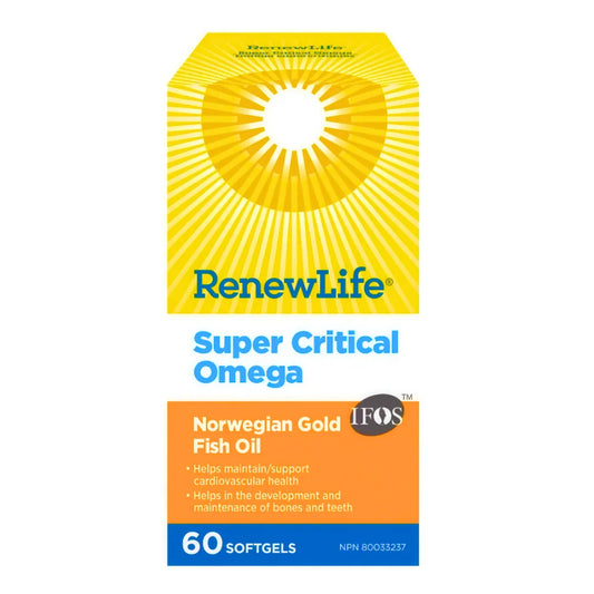 Renew Life Super Critical Omega 1125mg (Box 60 Softgels)