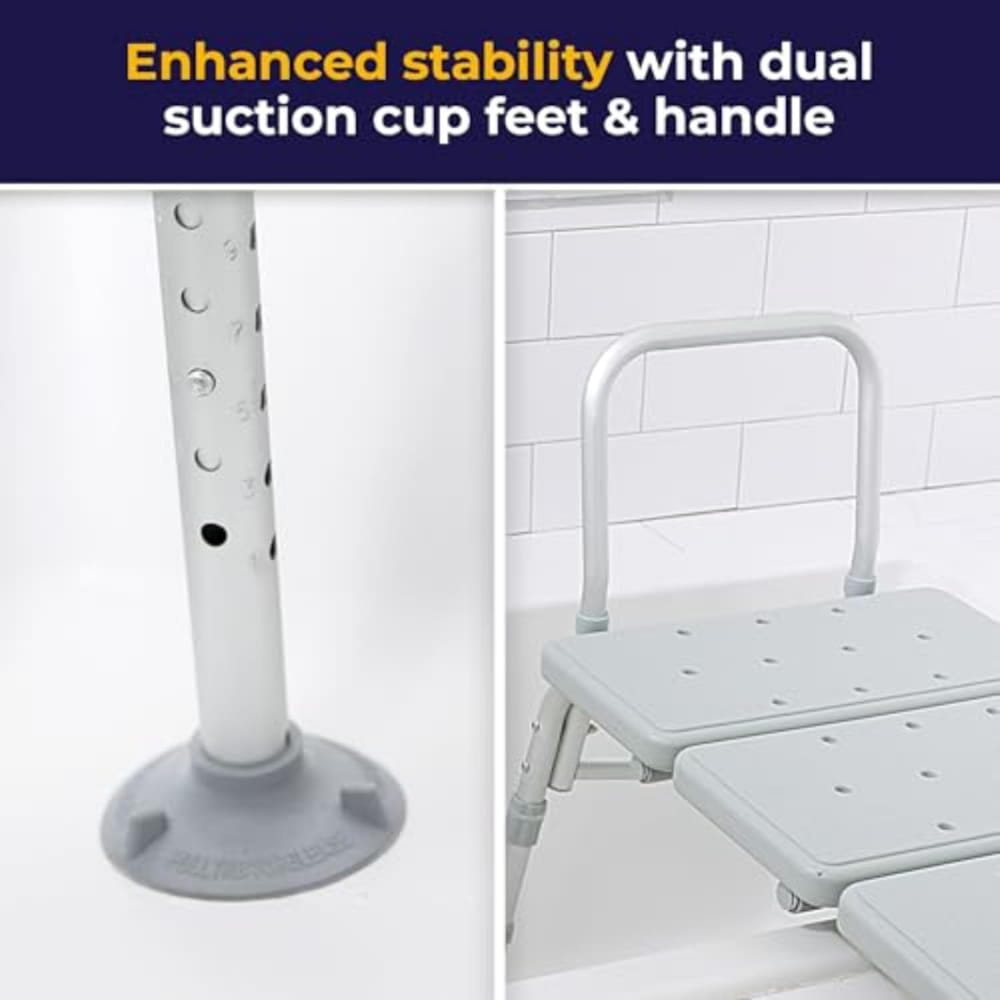 Reversible shower bench