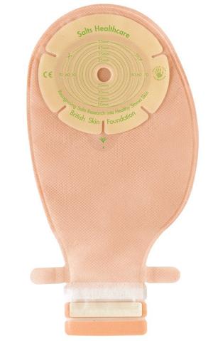 Confidence Natural With Aloe 1-Piece Drainable Transparent Pouch, Pre-Cut 28mm - Box Of 30