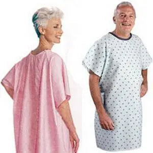 Snapwrap Deluxe Adult Patient Gown, Pink - Ea/1
