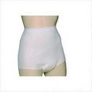 Healthdri Light And Dry 1-Piece Bladder Protection Women's Underwear X-Large (34-46") White Reusable Cotton Elastic Bands - Ea/1