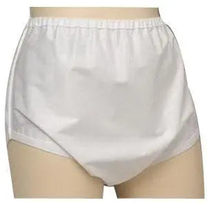 Sani-Pant Moisture-Proof Reusable Pull-On Cover-Ups White Xxl (54-64") Unisex Plastic-Coated Nylon - Ea/1