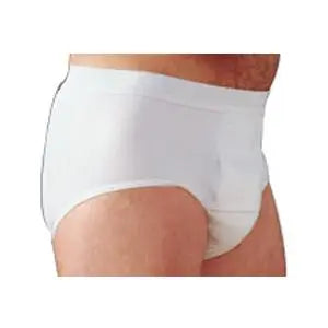 Salk Healthdri Men's Heavy Briefs Large, 38" - 40" Waist, Washable, Latex-Free